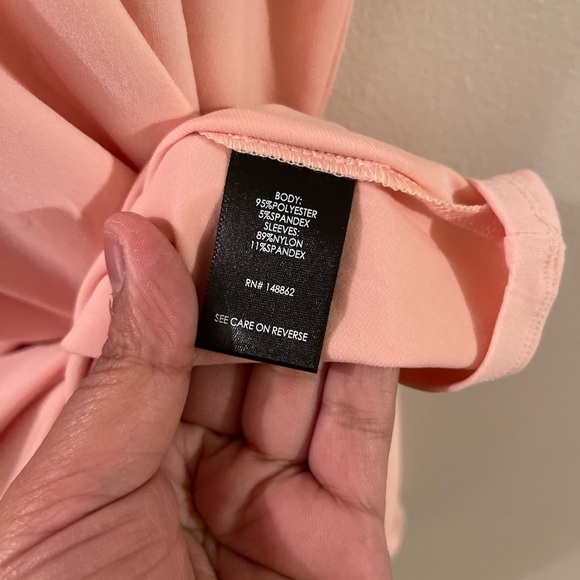 Torrid Pink Blouse with lace Sleeves 4X - Picture 4 of 4